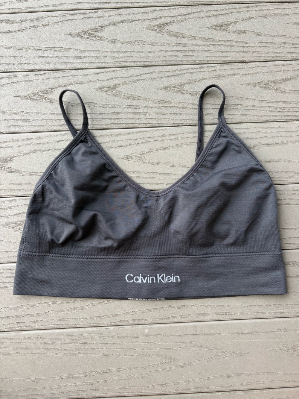 Calvin Klein Grey Bralette Sports Bra